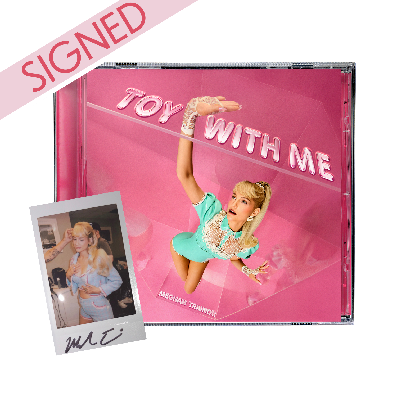 MEGHAN TRAINOR メーガン・トレイナー サイン入り未開封新品CD Meghan Trainor - Limited Edition Toy With Me- Polaroid CD