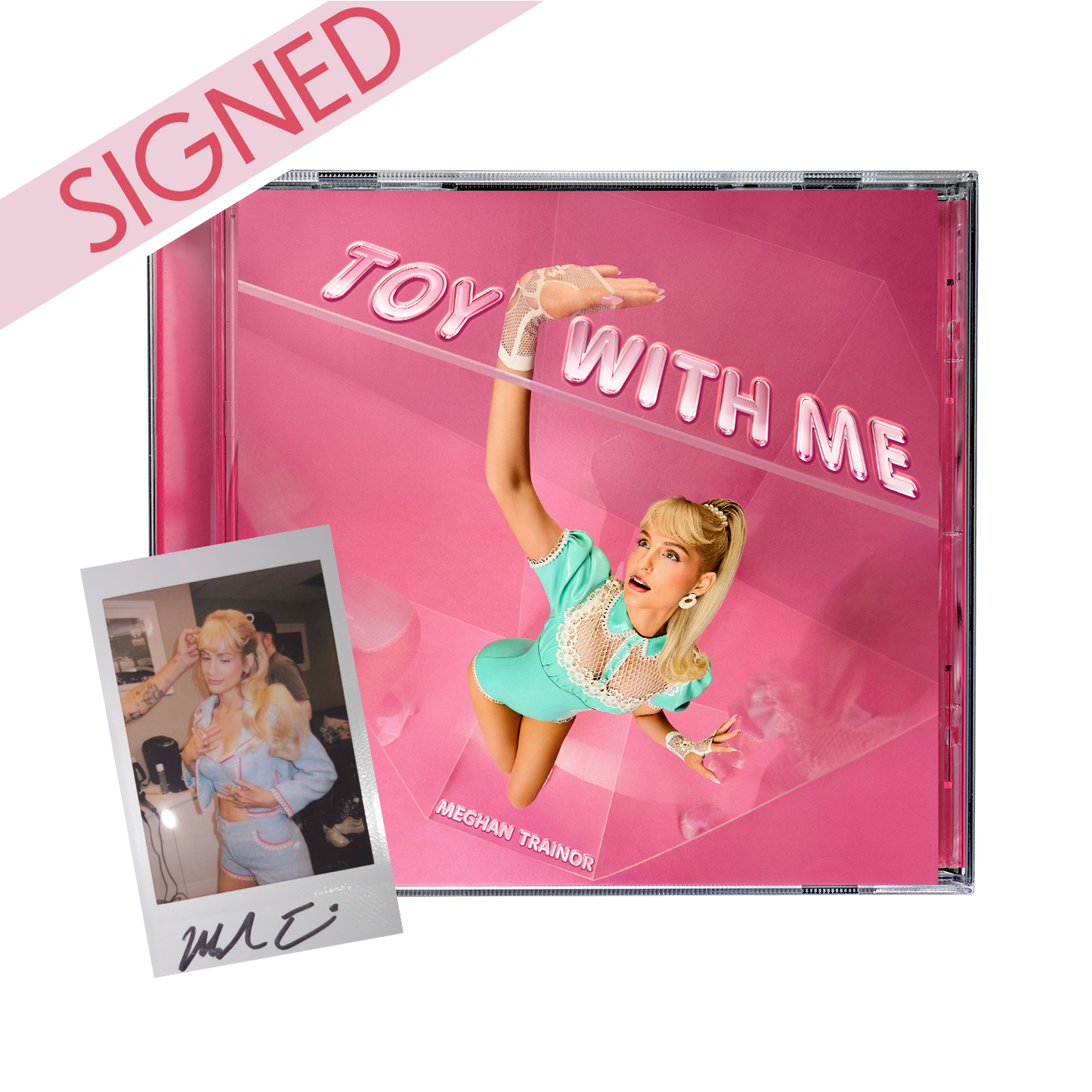 Limited Edition Toy With Me- Signed Polaroid CD